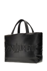 Black nappa leather Puffer shopping bag -  | Wise