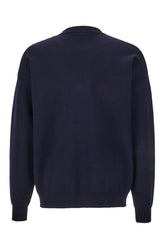 Dark blue wool oversize sweater -  | Wise