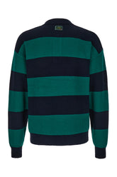 Two-tone wool and cotton sweater -  | Wise