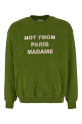 Olive green cotton sweatshirt -  | Wise