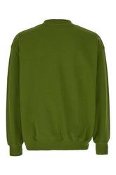 Felpa in cotone verde oliva -  | Wise