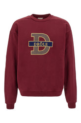 Bordeaux cotton oversize sweatshirt -  | Wise