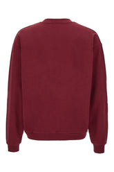 Bordeaux cotton oversize sweatshirt -  | Wise