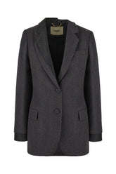 Embroidered wool blazer -  | Wise