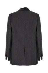 Embroidered wool blazer -  | Wise