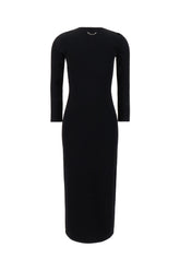 Black stretch viscose dress -  | Wise