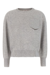 Maglione in cashmere grigio melangè -  | Wise