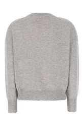 Melange grey cashmere sweater -  | Wise