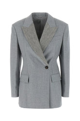 Grey wool blazer -  | Wise