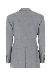 Grey wool blazer -  | Wise