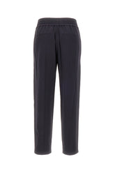 Pantalone in misto viscosa blu notte -  | Wise