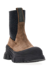 Brown suede ankle boots -  | Wise