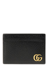 Black leather card holder -  | Wise