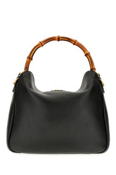 Black leather medium Diana handbag -  | Wise