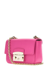 Fuchsia leather mini Metropolis crossbody bag -  | Wise