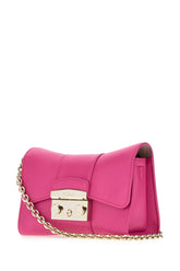 Fuchsia leather mini Metropolis Remix crossbody bag -  | Wise