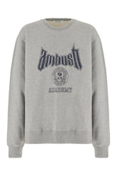 Grey cotton blend oversize sweatshirt -  | Wise