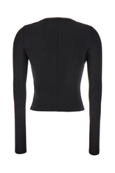 Top in viscosa stretch nera -  | Wise