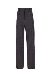 Pantalone in lana grigio scuro -  | Wise