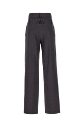 Pantalone in lana grigio scuro -  | Wise