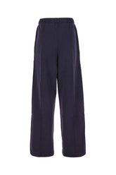 Pantalone jogging in cotone blu notte -  | Wise