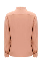 Antiqued pink silk blouse -  | Wise