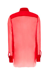 Red silk blouse -  | Wise