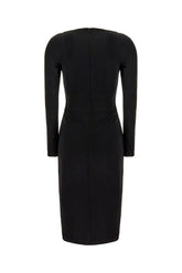 Black stretch viscose dress -  | Wise