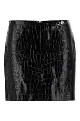 Black leather mini skirt -  | Wise