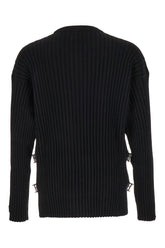 Black wool oversize sweater -  | Wise