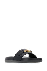 Slippers Medusa Biggie in pelle nera -  | Wise