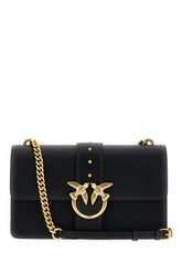 Black leather Classic Icon Love crossbody bag -  | Wise