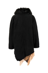 Black stretch cotton parka -  | Wise