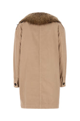 Biscuit stretch cotton parka -  | Wise