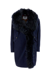 Parka in cotone stretch blu notte -  | Wise