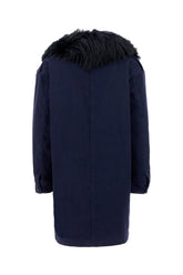 Midnight blue stretch cotton parka -  | Wise