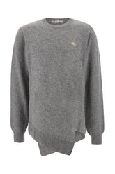 Maglione in lana grigio melangé -  | Wise