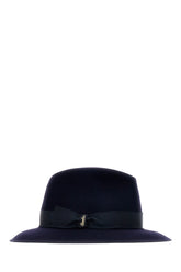 Midnight blue felt Alessandria hat -  | Wise