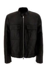 Black leather K13878 jacket -  | Wise