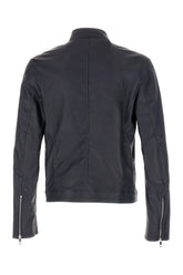 Midnight blue nappa leather K13894 jacket -  | Wise