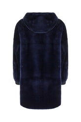 Blue shearling reversible jacket -  | Wise