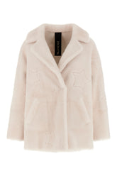 Ivory shearling jacket -  | Wise