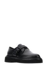 Black leather Monk Strap buckle shoes -  | Wise