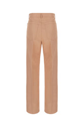 Pantalone chino in poliestere rosa carne -  | Wise