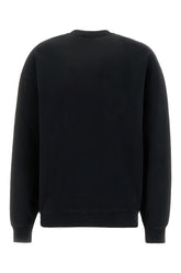 Black cotton oversize sweatshirt -  | Wise