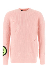 Pastel pink acrylic blend sweater -  | Wise