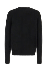 Black stretch wool blend sweater -  | Wise