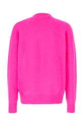 Fluo fuchsia stretch wool sweater -  | Wise