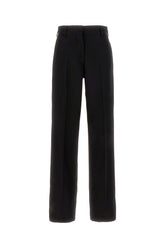 Black polyester blend pant -  | Wise