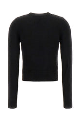 Black wool blend sweater -  | Wise